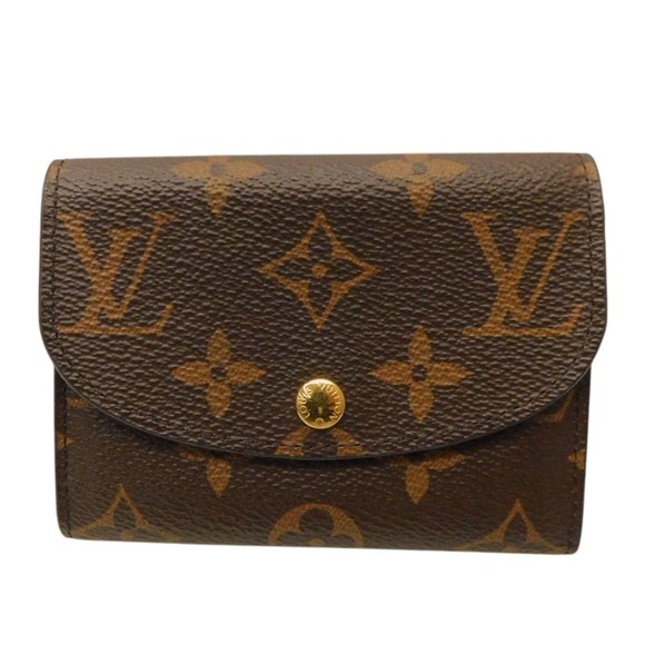 Louis Vuitton Wallet Brown card Monnaie Pink Rosalie Porte Monogram - Picture 1 of 9